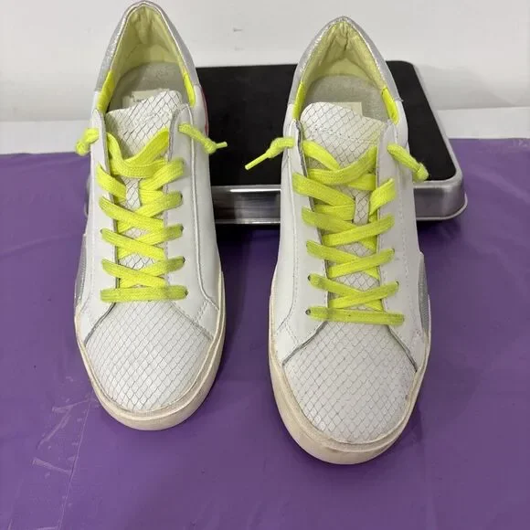 Dolce Vita Women's Zina Sneakers NEON MULTI LEATHER Sz 10 - Picture 1 of 13